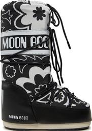 ΜΠΟΤΕΣ ΧΙΟΝΙΟΥ MB ICON FLOWER 80D1402940 ΜΑΥΡΟ MOON BOOT