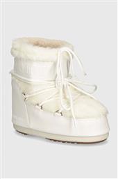 ΜΠΟΤΕΣ ΧΙΟΝΙΟΥ MB ICON LOW FAUX FUR ΧΡΩΜΑ: ΑΣΠΡΟ, 80D1409390 A002 MOON BOOT