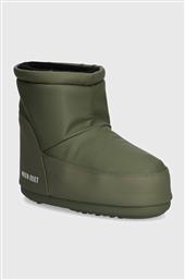 ΜΠΟΤΕΣ ΧΙΟΝΙΟΥ MB ICON LOW NOLACE RUBBER ΧΡΩΜΑ: ΠΡΑΣΙΝΟ, 80D1409410 M006 MOON BOOT