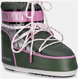 ΜΠΟΤΕΣ ΧΙΟΝΙΟΥ MB ICON LOW SPACE RACING ΧΡΩΜΑ: ΠΡΑΣΙΝΟ, 80D1409650 GH01 MOON BOOT