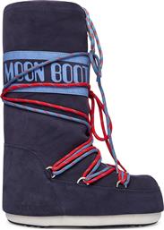 ΜΠΟΤΕΣ ΧΙΟΝΙΟΥ MB ICON SUEDE LACES 80D1403050 ΣΚΟΥΡΟ ΜΠΛΕ MOON BOOT