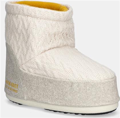 ΜΠΟΤΕΣ ΧΙΟΝΙΟΥ MB X GIR ICON LOW NOLACE KNIT ΧΡΩΜΑ: ΜΠΕΖ, 80D1409750-L032 MOON BOOT