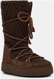 ΜΠΟΤΕΣ ΧΙΟΝΙΟΥ MB X GIR LTRACK KNIT ΧΡΩΜΑ: ΚΑΦΕ, 80D2450230-M062 MOON BOOT