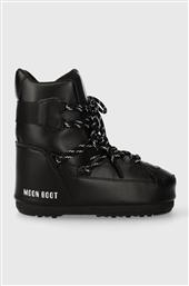 ΜΠΟΤΕΣ ΧΙΟΝΙΟΥ SNEAKER MID ΧΡΩΜΑ: ΜΑΥΡΟ, 14028200.001 MOON BOOT