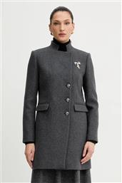 ΠΑΛΤΟ ΜΕ ΠΡΟΣΘΗΚΗ ΜΑΛΛΙΟΥ ΧΡΩΜΑ: ΓΚΡΙ, GBROCHE MORGAN