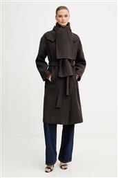 ΠΑΛΤΟ ΜΕ ΠΡΟΣΘΗΚΗ ΜΑΛΛΙΟΥ ΧΡΩΜΑ: ΚΑΦΕ, GSCARF MORGAN