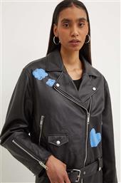 ΔΕΡΜΑΤΙΝO JACKET ΓΥΝΑΙΚΕΙΟ, ΧΡΩΜΑ: ΜΑΥΡΟ, 3710.8216 MOSCHINO