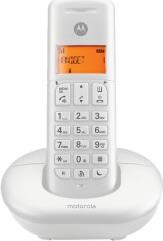 E201 CORDLESS PHONE WITH CALL BLOCK / DO NOT DISTURB WHITE MOTOROLA