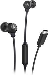 EARBUDS 3C-S HANDSFREE TYPE-C - ΜΑΥΡΑ MOTOROLA από το PUBLIC