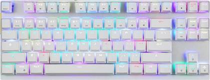 K82 GAMING ΜΗΧΑΝΙΚΟ ΕΝΣΥΡΜΑΤΟ ΠΛΗΚΤΡΟΛΟΓΙΟ RGB ΛΕΥΚΟ (US) MOTOSPEED