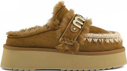ΓΥΝΑΙΚΕΙΑ CLOGS SUEDE ΜΕ ΜΕΤΑΛΛΙΚΟ ΛΟΓΟΤΥΠΟ - MUFW681006A ΤΑΜΠΑ MOU