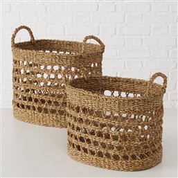 ΚΑΛΑΘΙ ΣΕΤ 2ΤΜΧ ΔΙΑΤΡΗΤΟ ΨΑΘΙΝΟ NATURAL SINDO 36X27X34ΕΚ.-40X30X37ΕΚ. MSA 20-26-236 (ΥΛΙΚΟ: ΨΑΘΙΝΟ, ΧΡΩΜΑ: NATURAL) - - 20-26-236 MSA DECORATION