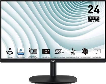 PRO MP245V MONITOR 23.8 FHD VA FLAT 100HZ 4MS MSI