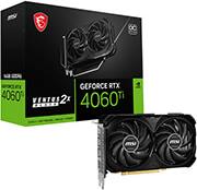 VGA NVIDIA GF RTX 4060TI VENTUS 2X BLACK 16GB GDDR6 OC PCI-E RETAIL MSI από το e-SHOP