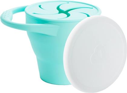 C'EST SILICONE SNACK CATCHER WITH LID 6M+ ΠΑΙΔΙΚΟ ΠΤΥΣΣΟΜΕΝΟ ΔΟΧΕΙΟ ΣΙΛΙΚΟΝΗΣ ΓΙΑ ΦΑΓΗΤΟ ΜΕ ΛΑΒΗ 1 ΤΕΜΑΧΙΟ, ΚΩΔ 90180 - MINT MUNCHKIN