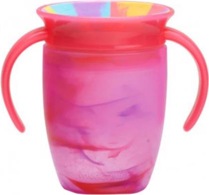 MIRACLE 360 TRAINER CUP 6M+ ΕΚΠΑΙΔΕΥΤΙΚΟ ΒΡΕΦΙΚΟ ΠΟΤΗΡΑΚΙ ΜΕ ΧΕΡΟΥΛΙΑ ΠΟΥ ΔΕ ΣΤΑΖΕΙ 207ML - TROPICAL SWIRL 2 MUNCHKIN