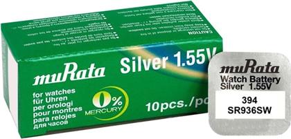 ΜΠΑΤΑΡΙΕΣ ΓΙΑ ΡΟΛΟΓΙΑ SILVER OXIDE ΓΙΑ ΡΟΛΟΓΙΑ NO394 SR936SW 1.55V 10ΤΜΧ MURATA