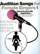 AUDITION SONGS FOR FEMALE SINGERS VOL 1 + CD MUSIC SALES