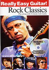 REALLY EASY GUITAR - ROCK CLASSICS (INCLUDES CD) MUSIC SALES