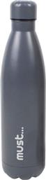 ΜΠΟΥΚΑΛΙ ΘΕΡΜΟΣ ΑΝΟΞΕΙΔΩΤΟ ΓΚΡΙ 750ML MUST