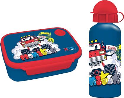 ΦΑΓΗΤΟΔΟΧΕΙΟ 800ML & ΠΑΓΟΥΡΙ 500ML MONSTER TRUCK 000586463 MUST
