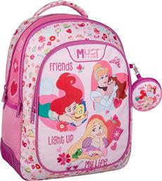 ΣΧΟΛΙΚΗ ΤΣΑΝΤΑ ΔΗΜΟΤΙΚΟΥ (32X18X43) PRINCESS FRIENDS LIGHT UP MY LIFE 000564749 MUST
