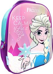 ΣΧΟΛΙΚΗ ΤΣΑΝΤΑ ΝΗΠΙΑΓΩΓΕΙΟΥ (26X10X32) 3D FROZEN KEEP CALM AND LET IT GO 564326 MUST από το SPITISHOP