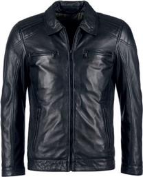 ΜΠΟΥΦΑΝ ΔΕΡΜΑΤΙΝΟ BIKER JACKET ΜΑΥΡΟ REGULAR FIT MUSTANG