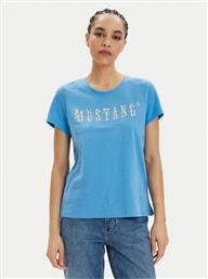 T-SHIRT ALBANY 1014984 ΜΠΛΕ RELAXED FIT MUSTANG από το MODIVO