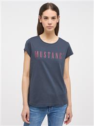 T-SHIRT ALINA 1013222 ΣΚΟΥΡΟ ΜΠΛΕ REGULAR FIT MUSTANG από το MODIVO