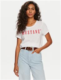 T-SHIRT ALMA 1013933 ΛΕΥΚΟ REGULAR FIT MUSTANG από το MODIVO