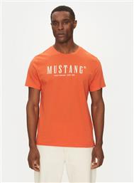 T-SHIRT AUSTIN 1016264 ΠΟΡΤΟΚΑΛΙ REGULAR FIT MUSTANG