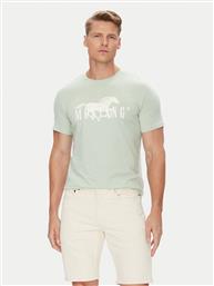 T-SHIRT AUSTIN 1016492 ΠΡΑΣΙΝΟ REGULAR FIT MUSTANG