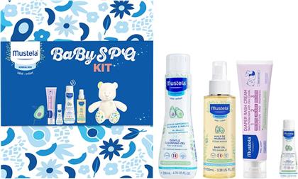 PROMO GENTLE CLEANSING GEL 400ML (2X200ML) & BABY OIL SPRAY 100ML & 123 VITAMIN BARRIER CREAM 50ML & HYDRA BEBE BODY LOTION 50ML & ΔΩΡΟ TEDDY BEAR 1 ΤΕΜΑΧΙΟ MUSTELA