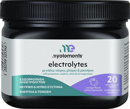 ELECTROLYTES WITH POTASSIUM, SODIUM & MAGNESIUM ΣΥΜΠΛΗΡΩΜΑ ΔΙΑΤΡΟΦΗΣ ΜΕ ΚΑΛΙΟ, ΝΑΤΡΙΟ, ΧΛΩΡΙΟ, ΜΑΓΝΗΣΙΟ & ΓΕΥΣΗ ΠΟΡΤΟΚΑΛΙ ΓΙΑ ΕΞΙΣΟΡΡΟΠΗΣΗ ΤΩΝ ΗΛΕΚΤΡΟΛΥΤΩΝ 20 EFFER.TABS MY ELEMENTS