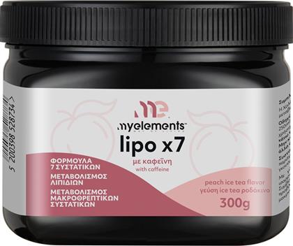 LIPO X7 WITH CAFFEINE ΣΥΜΠΛΗΡΩΜΑ ΔΙΑΤΡΟΦΗΣ ΦΥΤΙΚΩΝ ΕΚΧΥΛΙΣΜΑΤΩΝ ΜΕΤΑΛΛΩΝ & ΑΜΙΝΟΞΕΩΝ ΓΙΑ ΤΟΝ ΜΕΤΑΒΟΛΙΣΜΟ ΤΟΥ ΛΙΠΟΥΣ, ΤΟΝ ΕΛΕΓΧΟ ΒΑΡΟΥΣ ΜΕ ΘΕΡΜΟΓΕΝΝΕΤΙΚΗ & ΑΝΤΙΟΞΕΙΔΩΤΙΚΗ ΔΡΑΣΗ ΜΕ ΓΕΥΣΗ ΠΑΓΩΜΕΝΟ ΤΣΑΙ ΡΟΔΑΚΙΝΟ 300G MY ELEMENTS