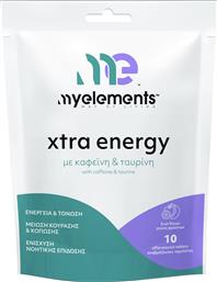 XTRA ENERGY WITH CAFFEINE & TAURINE ΣΥΜΠΛΗΡΩΜΑ ΔΙΑΤΡΟΦΗΣ ΜΕ ΚΑΦΕΙΝΗ - ΤΑΥΡΙΝΗ ΓΙΑ ΑΥΞΗΣΗ ΤΗΣ ΕΝΕΡΓΕΙΑΣ & ΜΕΙΩΣΗ ΤΗΣ ΚΟΥΡΑΣΗΣ ΜΕ ΓΕΥΣΗ ΦΡΟΥΤΩΝ 10 EFFER.TABS MY ELEMENTS