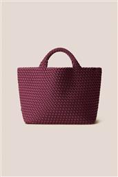 ΓΥΝΑΙΚΕΙΑ ΤΣΑΝΤΑ TOTE ΜΕ ΠΛΕΚΤΟ ΣΧΕΔΙΟ ''ST. BARTHS MEDIUM'' - NSN03013LDBOR ΜΠΟΡΝΤΟ NAGHEDI