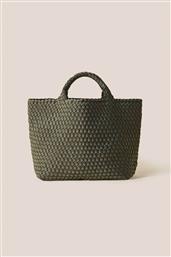 ΓΥΝΑΙΚΕΙΑ ΤΣΑΝΤΑ TOTE ΜΕ ΠΛΕΚΤΟ ΣΧΕΔΙΟ ''ST. BARTHS MEDIUM'' - NSN03013LDOLI ΧΑΚΙ NAGHEDI