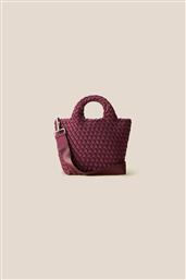ΓΥΝΑΙΚΕΙΑ ΤΣΑΝΤΑ TOTE ΜΕ ΠΛΕΚΤΟ ΣΧΕΔΙΟ ''ST. BARTHS PETIT'' - NSN03011LDBOR ΜΠΟΡΝΤΟ NAGHEDI
