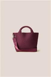ΓΥΝΑΙΚΕΙΑ ΤΣΑΝΤΑ TOTE ΜΕ ΠΛΕΚΤΟ ΣΧΕΔΙΟ ''ST. BARTHS SMALL'' - NSN03012LDBOR ΜΠΟΡΝΤΟ NAGHEDI