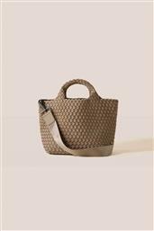 ΓΥΝΑΙΚΕΙΑ ΤΣΑΝΤΑ TOTE ΜΕ ΠΛΕΚΤΟ ΣΧΕΔΙΟ ''ST. BARTHS SMALL'' - NSN03012LDCAS TAUPE NAGHEDI