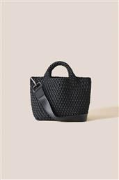 ΓΥΝΑΙΚΕΙΑ ΤΣΑΝΤΑ TOTE ΜΕ ΠΛΕΚΤΟ ΣΧΕΔΙΟ ''ST. BARTHS SMALL'' - NSN03012LDONX ΜΑΥΡΟ NAGHEDI