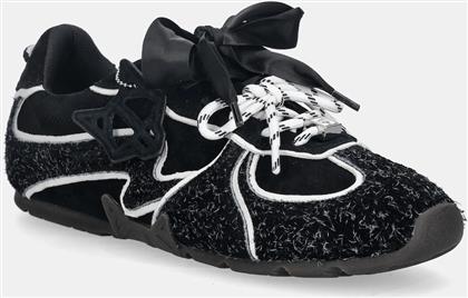 ΑΘΛΗΤΙΚΑ ADORED ΧΡΩΜΑ: ΜΑΥΡΟ, ADORED BLACK HAIRY SUEDE NAKED WOLFE