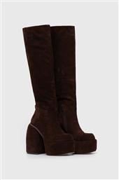 ΜΠΟΤΕΣ ΣΟΥΕΤ ΓΥΝΑΙΚΕΙΕΣ, ΧΡΩΜΑ: ΚΑΦΕ, SPACE COW SUEDE BROWN NAKED WOLFE