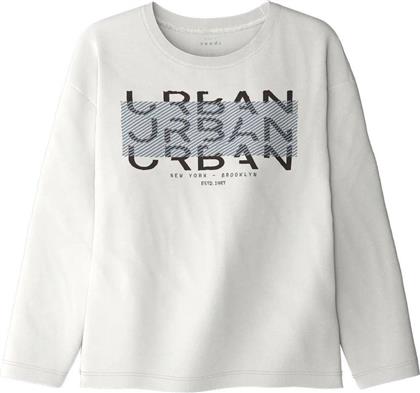 ΜΠΛΟΥΖΑ ΜΑΚΡΥΜΑΝΙΚΗ NKMVICTOR URBAN 13234715 ΛΕΥΚΟ (122-128CM)-(7-8 ΕΤΩΝ) NAME IT