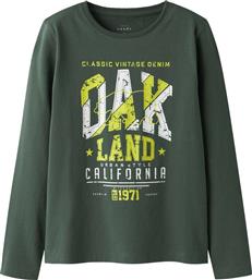 ΜΠΛΟΥΖΑ ΜΑΚΡΥΜΑΝΙΚΗ NKMVUX OAKLAND URBAN ST 13224969 ΠΡΑΣΙΝΟ (122-128CM)-(7-8 ΕΤΩΝ) NAME IT