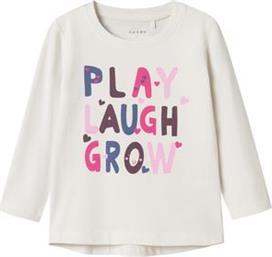 ΜΠΛΟΥΖΑ ΜΑΚΡΥΜΑΝΙΚΗ NMFVIX PLAY LAUGH GROW 13224958 ΕΚΡΟΥ (104CM)(4 ΕΤΩΝ) NAME IT