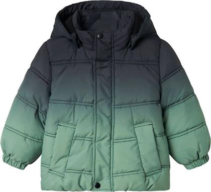 ΜΠΟΥΦΑΝ NMMMALCOLM PUFFER 13243946 ΜΑΥΡΟ/ΠΡΑΣΙΝΟ (92CM)-(18-24 ΜΗΝΩΝ) NAME IT
