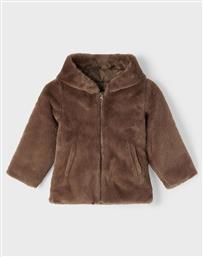 NMFMARRY FAUX FUR JACKET PB ( ΗΛΙΚΙΑ: 1 - 5 ΕΤΩΝ ) 13204467-CHOCOLATE CHIP CHOCOLATE NAME IT